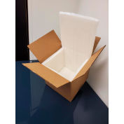 Nature Pack Boîte de deux pièces Biocooler® Fit, 14 « L x 11-3/4 » L x 14-1/2 « H, blanc, qté par paquet : 80